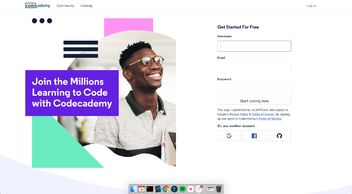 Screenshot of the platform "codecademy"